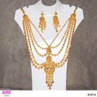 Gold Plated Necklace for Women - KDS DS SET 56 - Sarang Exim